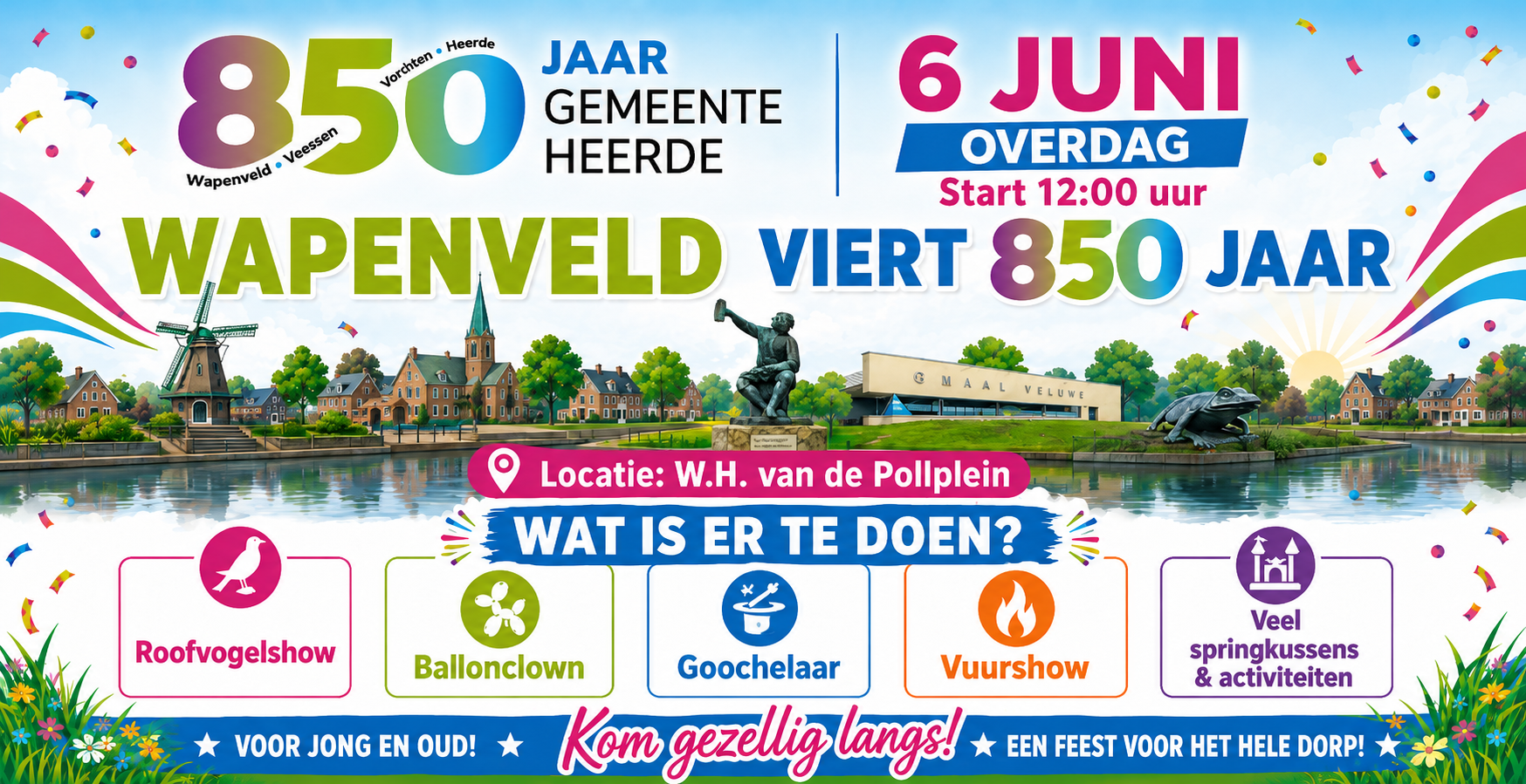 Poster Wapenveld viert 850 jaar